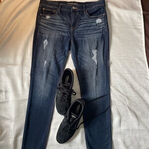 Express Dark Indigo Skinny Jeans